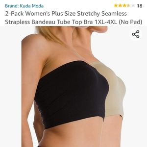 5x Two Kuda Moda Bandeau Tibe tops Beige and black